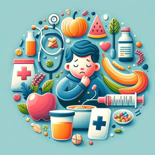 Effective management strategies for Gastroesophageal Reflux Disease in children, showcasing a child, healthy foods, and medical care